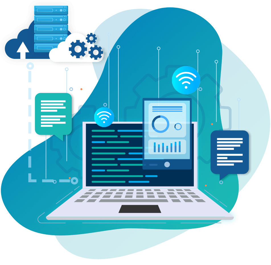 Integrates data from multiple business systems