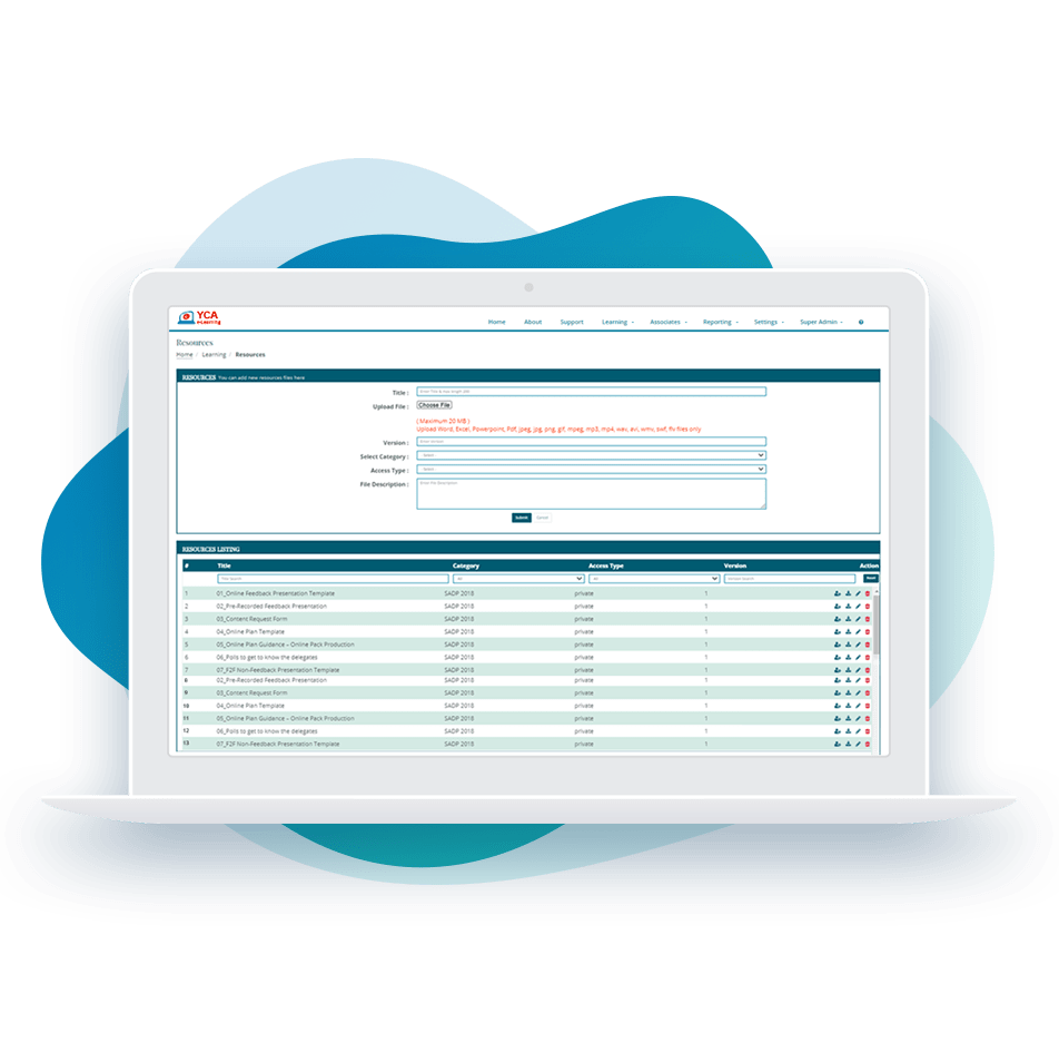 Manage Learning Resources