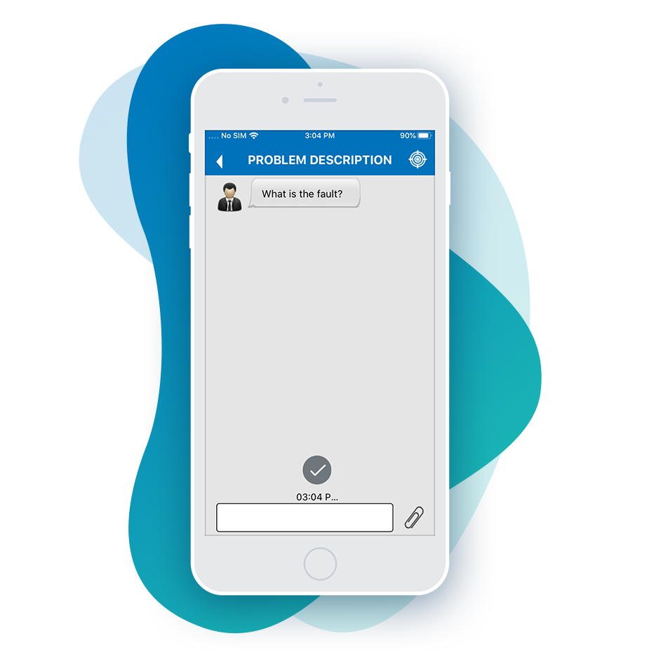 cmms app Live chat Option